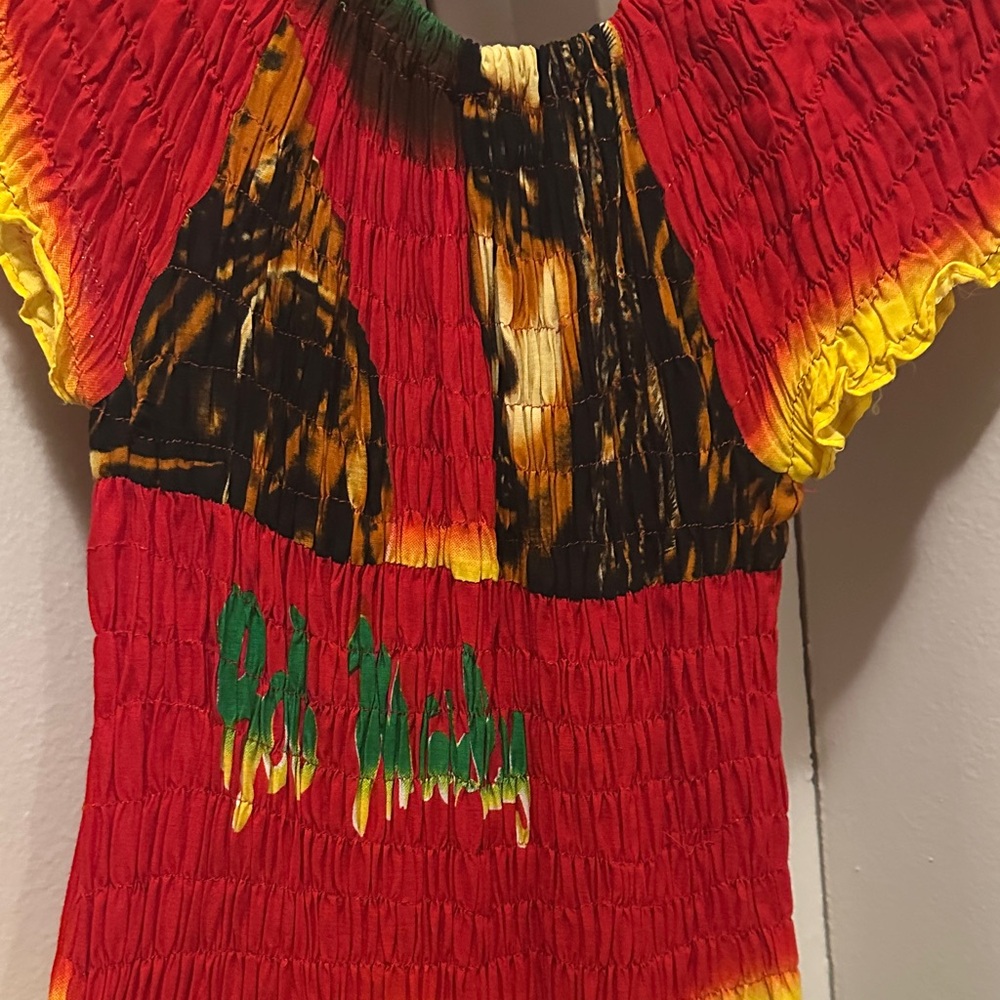 Colorful Rasta Maxi Dress - Picture 3 of 4